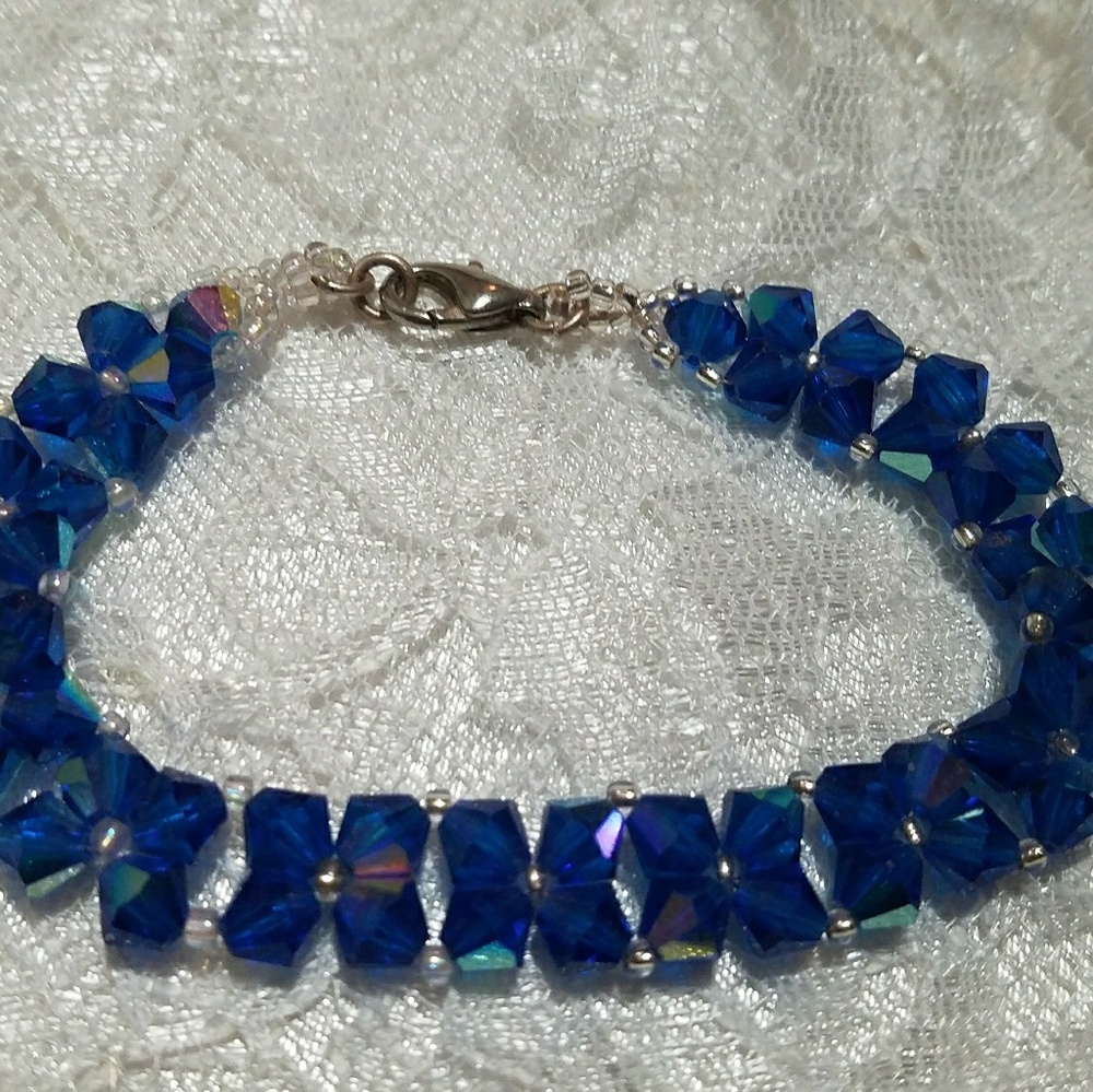 Preciosa blue crystal bracelet